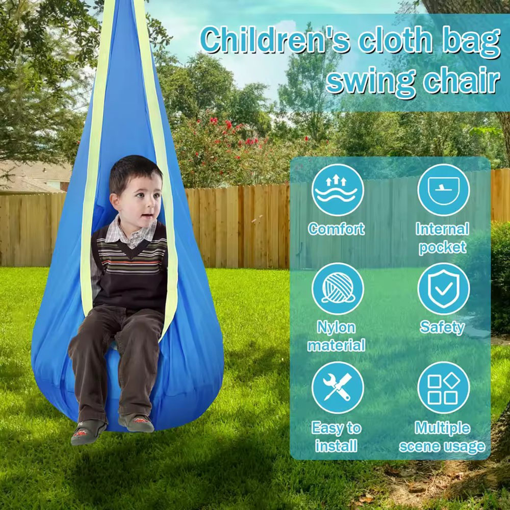 Kids Pod Swing Seat Nylon Hang - مراجعة Kids Outdoor Swing Chair وسعره