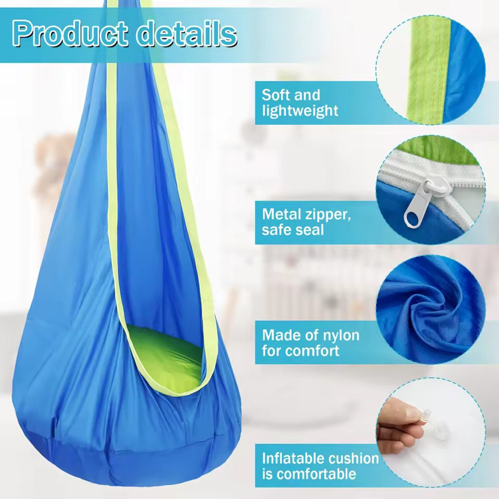 Kids Pod Swing Seat Nylon Hang - مراجعة Kids Outdoor Swing Chair وسعره