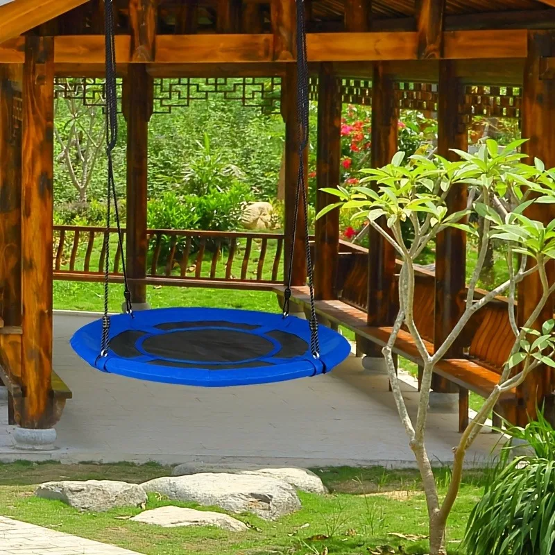 Circular Oxford Net Canvas Kid - مراجعة Kids Outdoor Hammock Swing وسعره