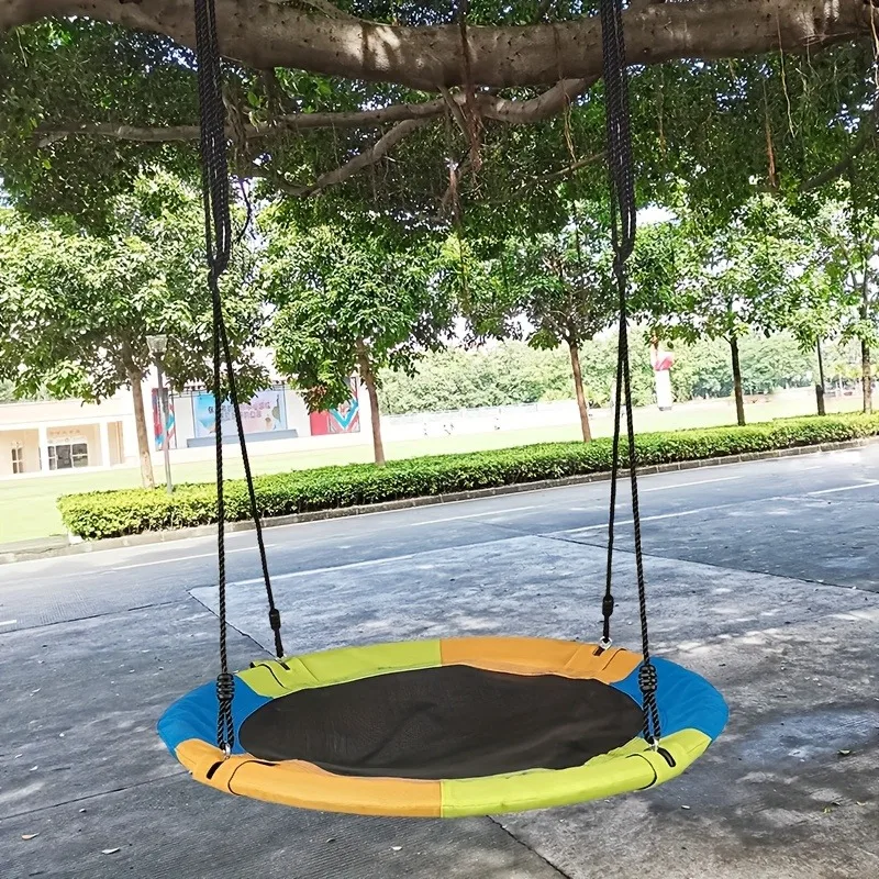 Circular Oxford Net Canvas Kid - مراجعة Kids Outdoor Hammock Swing وسعره