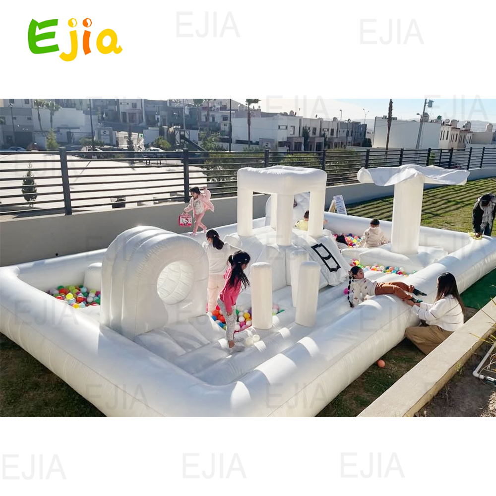Inflatable Bouncer Water Slide - مراجعة Kids Outdoor Obstacle Course Equipment وسعره