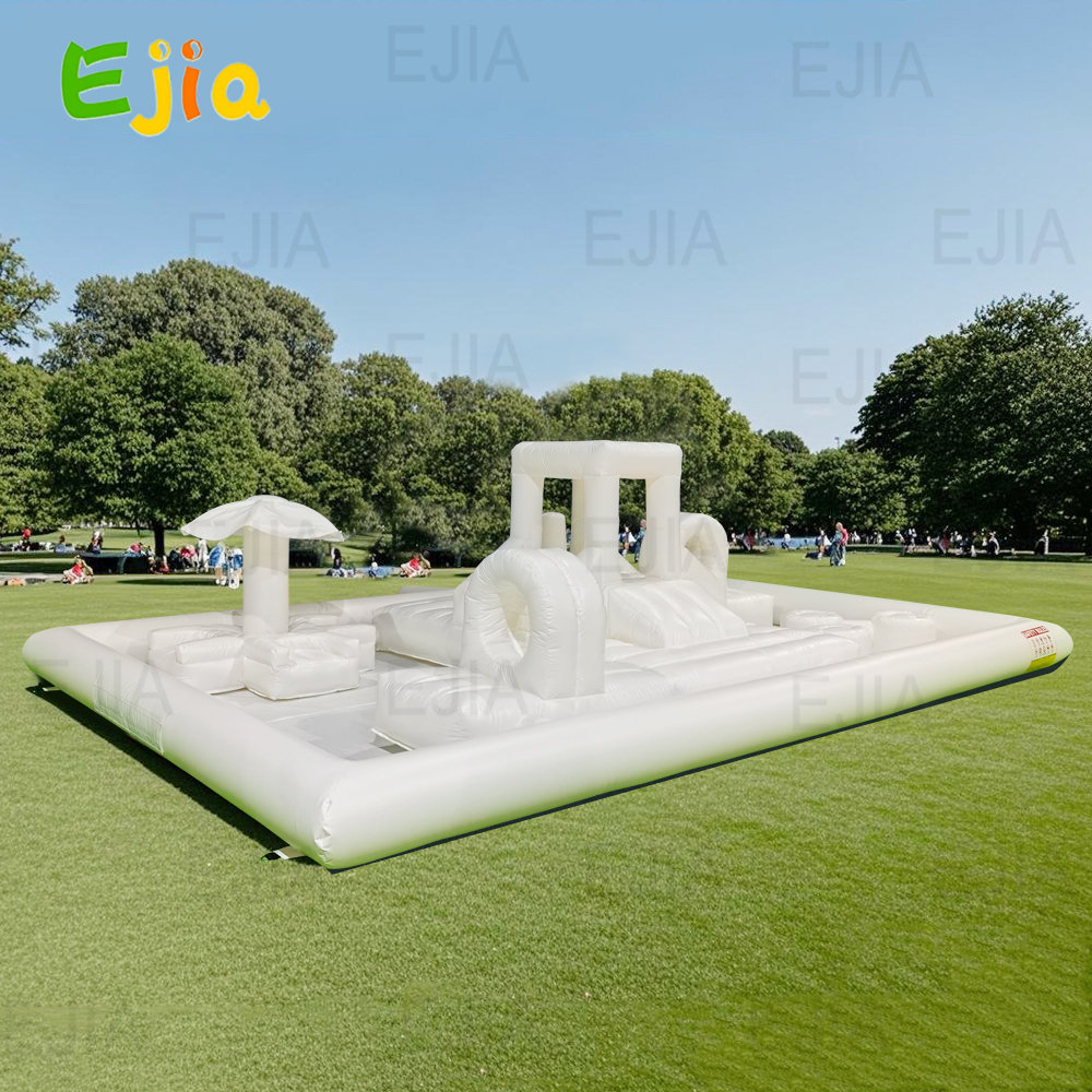 Inflatable Bouncer Water Slide - مراجعة Kids Outdoor Obstacle Course Equipment وسعره