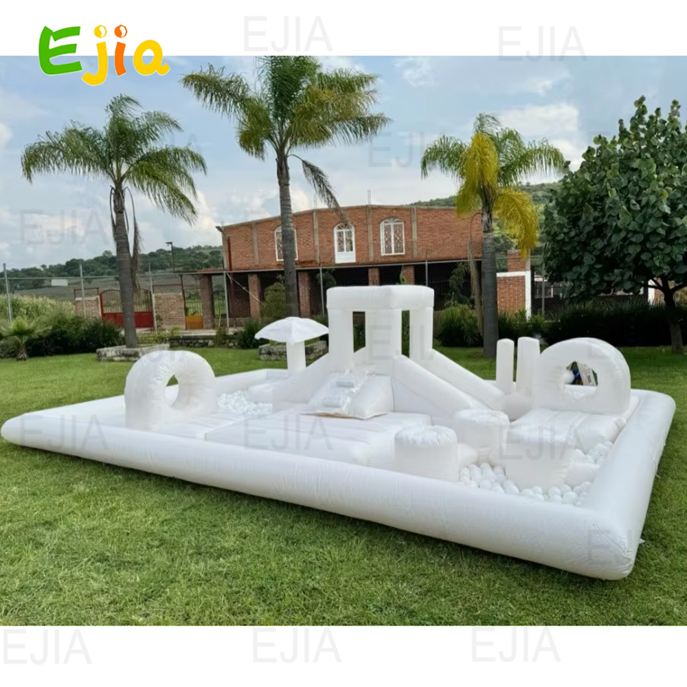 Inflatable Bouncer Water Slide - مراجعة Kids Outdoor Obstacle Course Equipment وسعره
