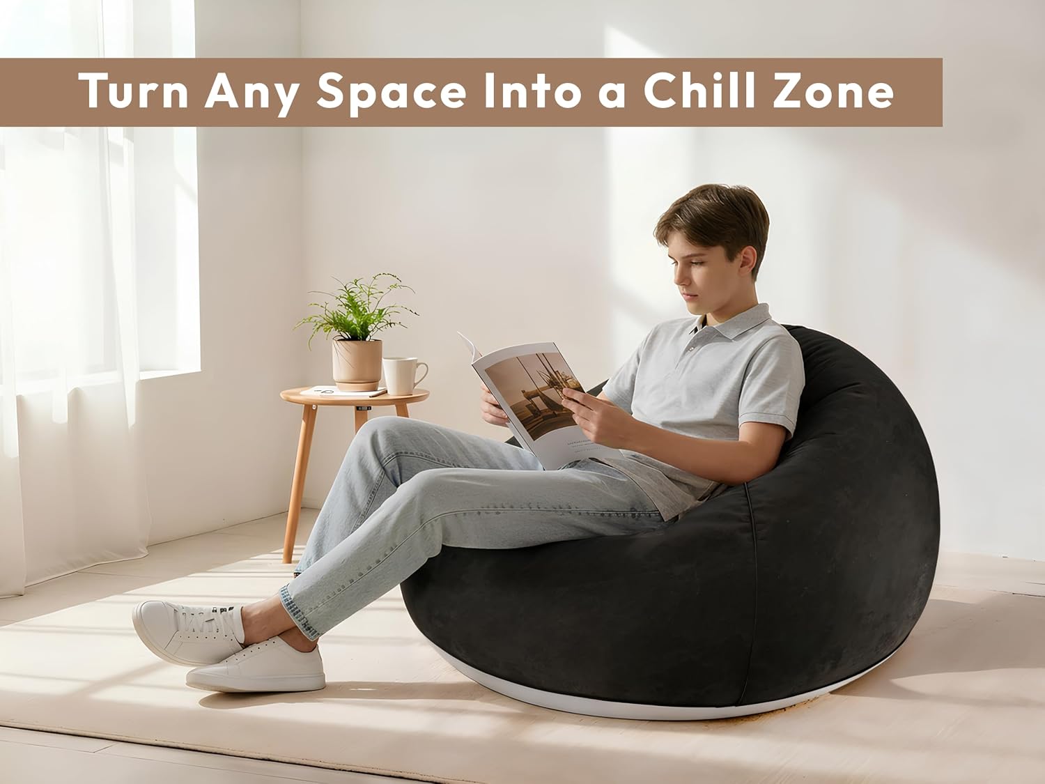 Inflatable Bean Bag Chair with - مراجعة Kids Outdoor Bean Bag Chair وسعره