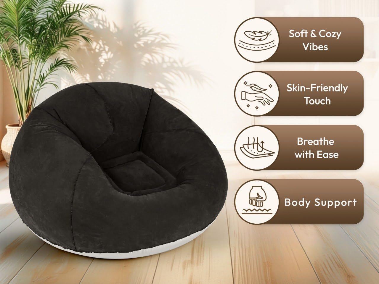 Inflatable Bean Bag Chair with - مراجعة Kids Outdoor Bean Bag Chair وسعره