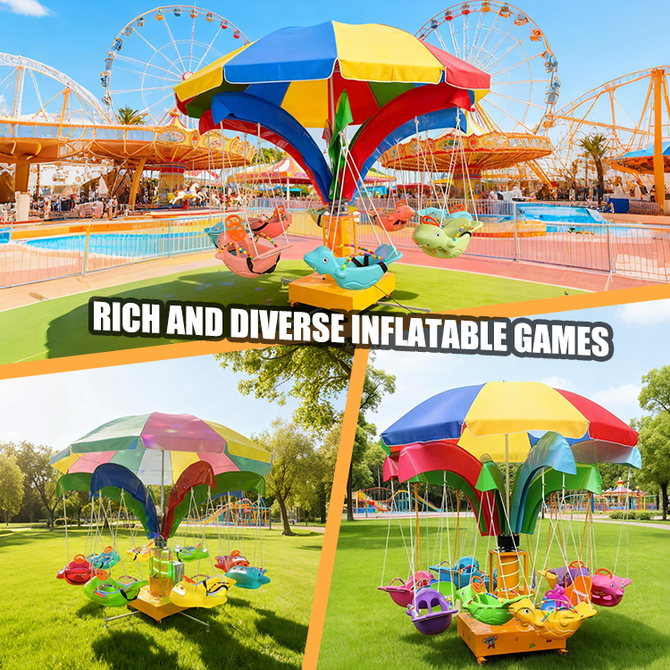 Mini Carousel Ride for Kids Ou - مراجعة Kids Outdoor Swing Chair وسعره