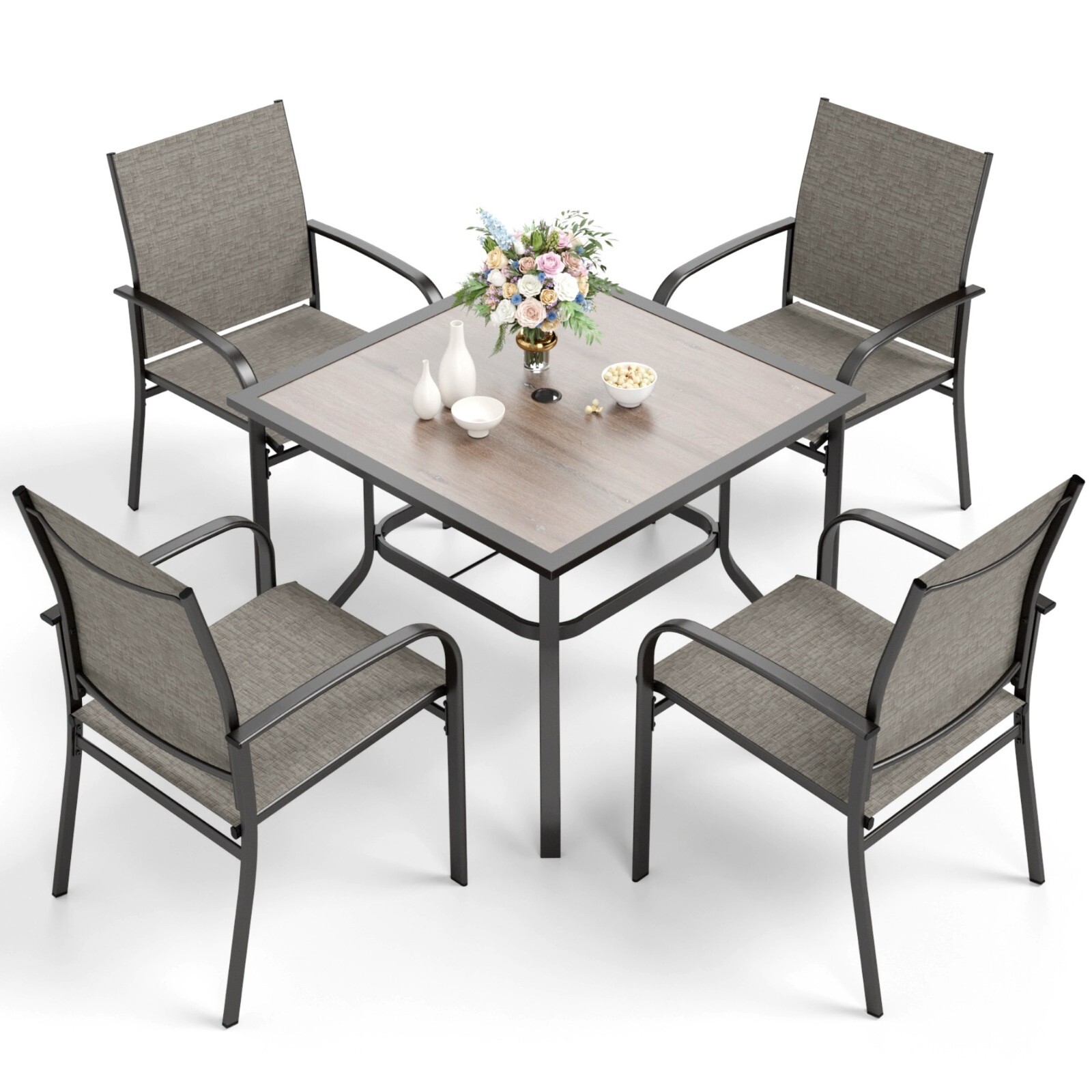 5 Piece Outdoor Dining Set Pat - مراجعة Kids Outdoor Dining Table وسعره