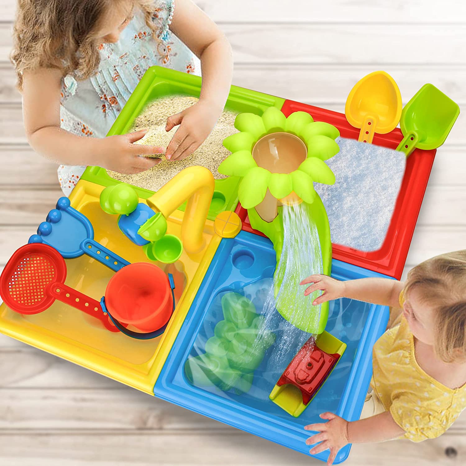 Beach Table Sand Play Toys Chi - مراجعة Kids Outdoor Water Play وسعره