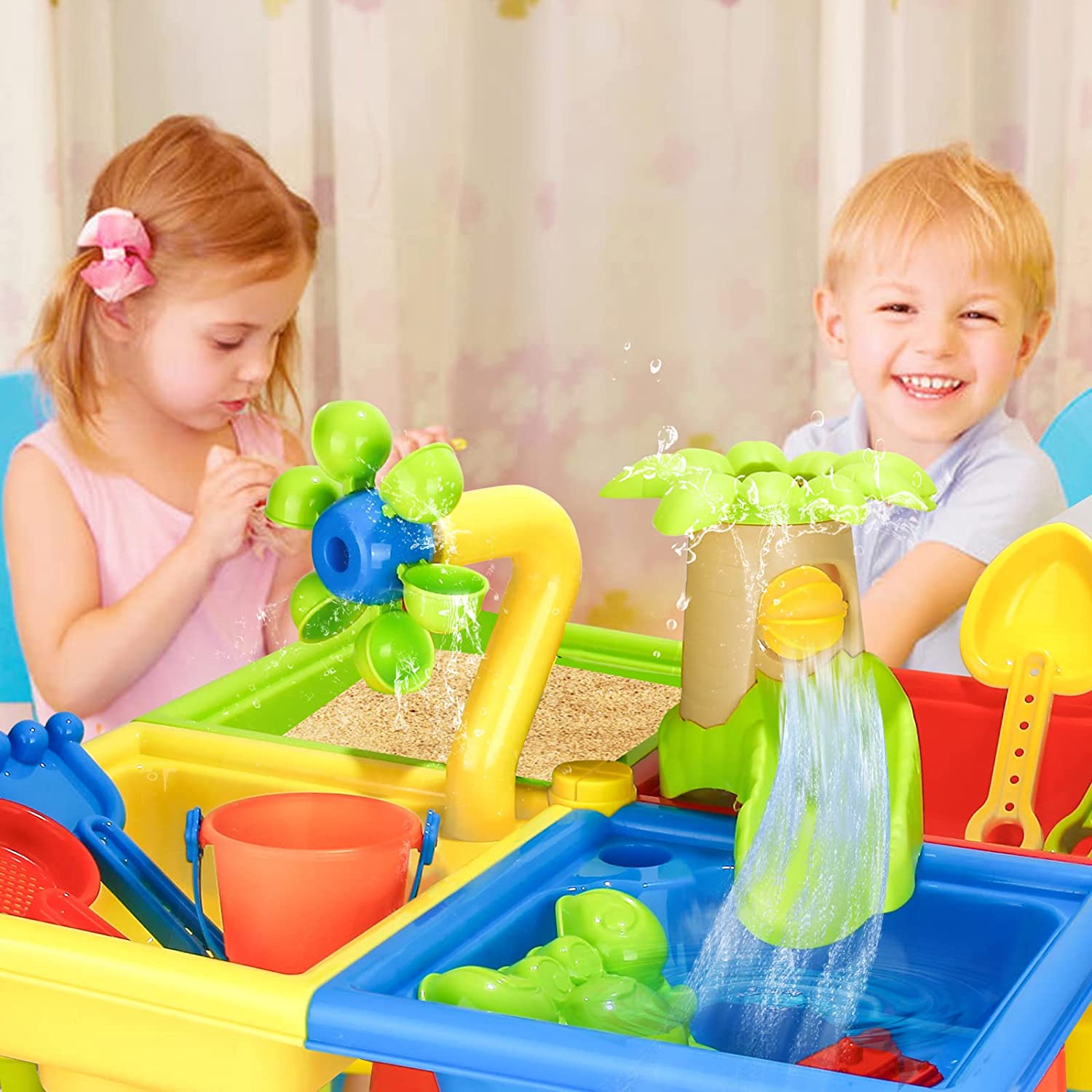 Beach Table Sand Play Toys Chi - مراجعة Kids Outdoor Water Play وسعره