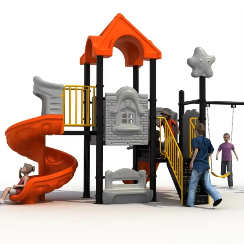 Outdoor Steel Plastic Swing Se - مراجعة Kids Outdoor Swing And Slide وسعره