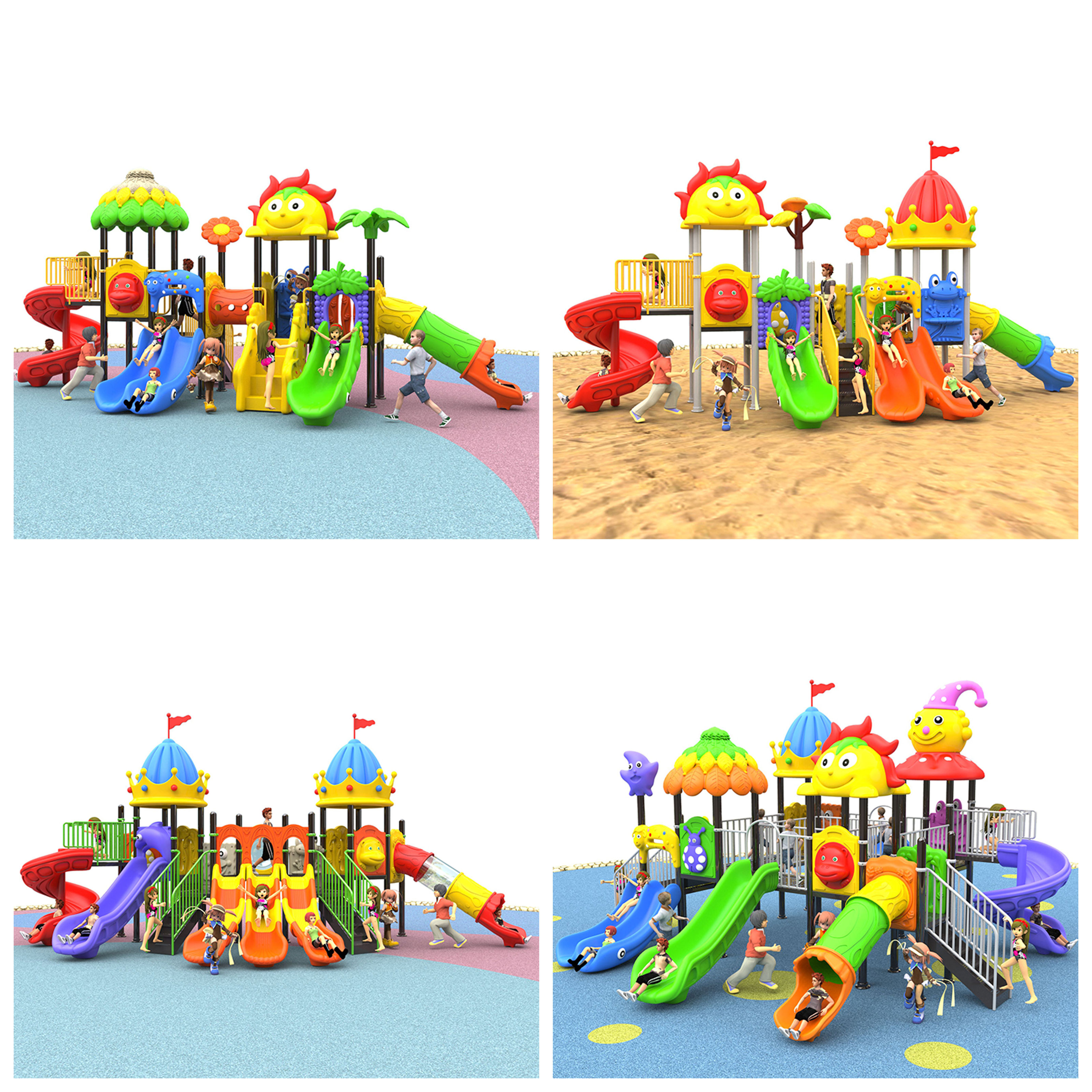 Outdoor Colorful Plastic Slide - مراجعة Kids Outdoor Adventure Park وسعره