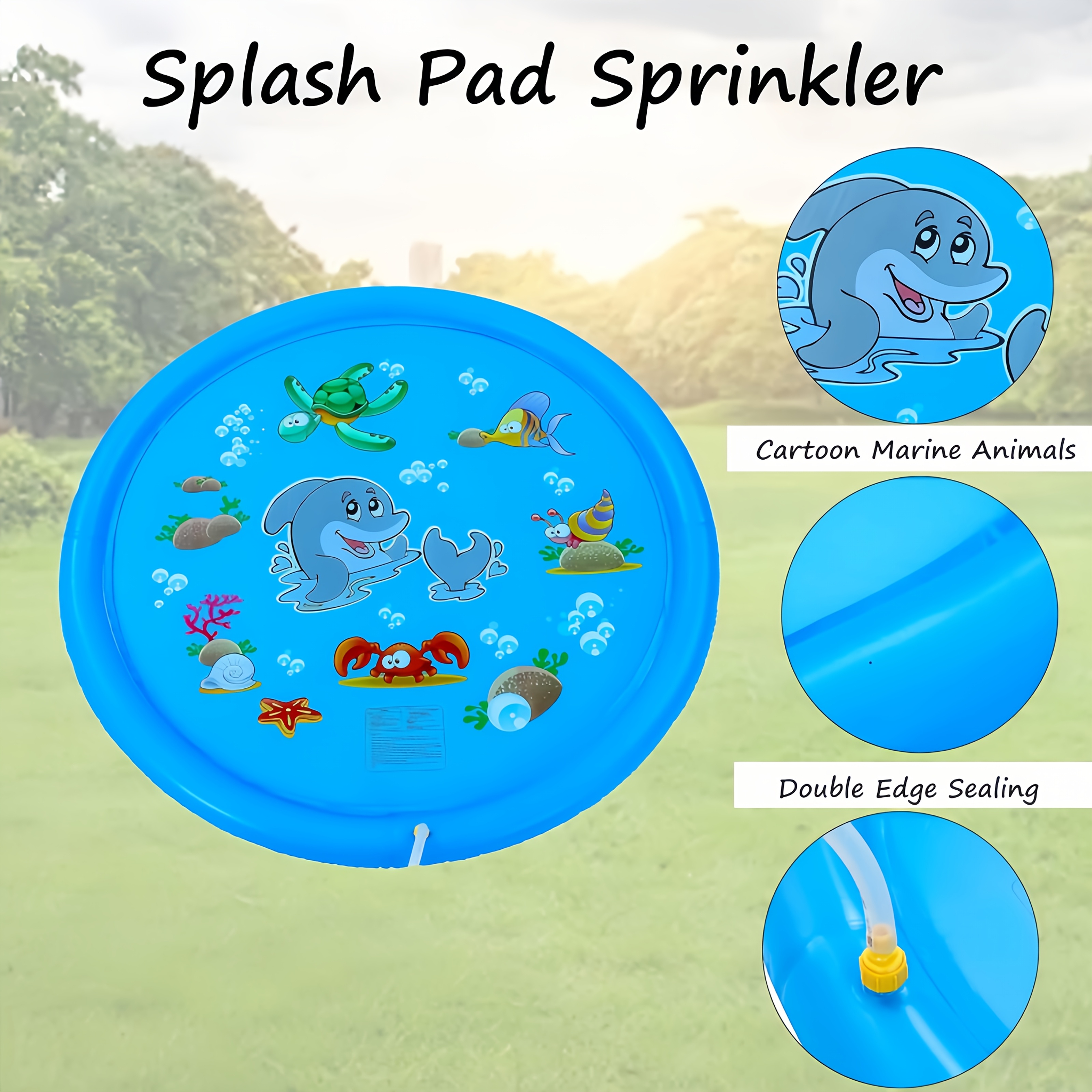 PVC Inflatable Splash Pad Spri - مراجعة Kids Outdoor Water Play وسعره