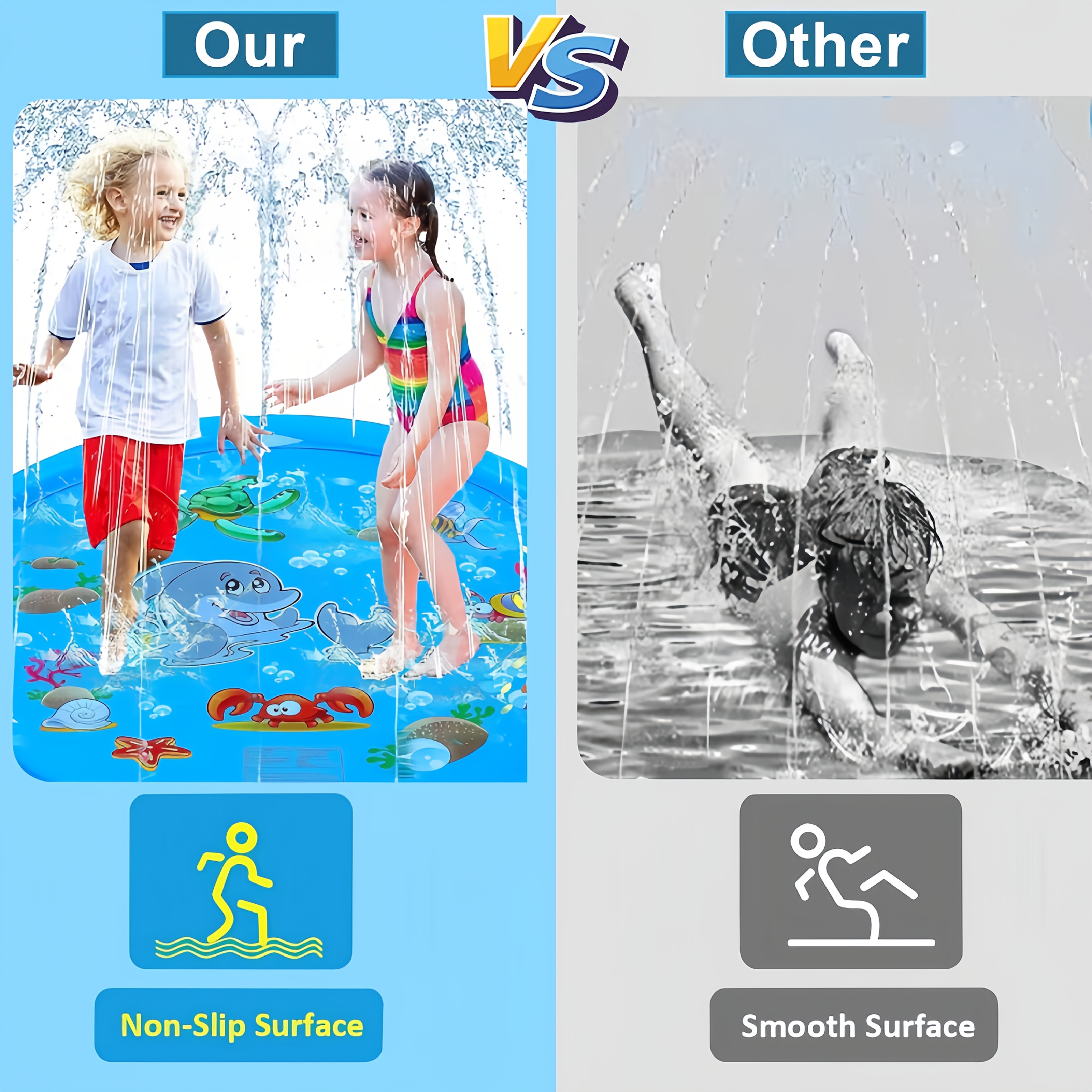 PVC Inflatable Splash Pad Spri - مراجعة Kids Outdoor Water Play وسعره