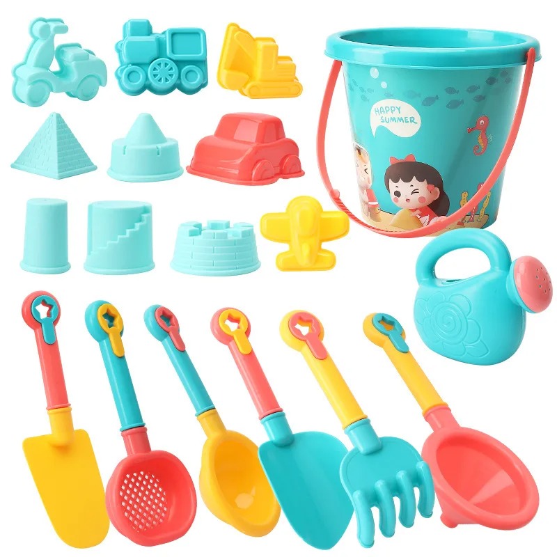 18PCS Beach Toy Set Bucket Sea - مراجعة Kids Outdoor Water Play وسعره