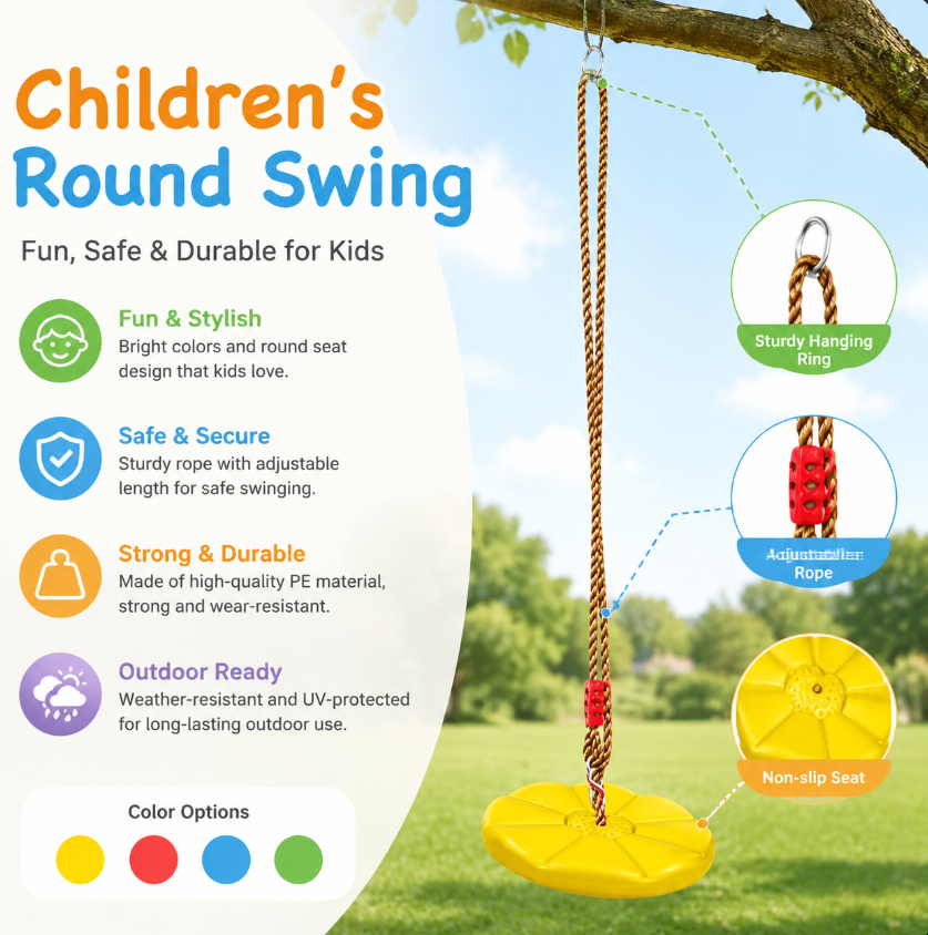 Thickened Octagonal Petal Swin - مراجعة Kids Outdoor Swing Chair وسعره