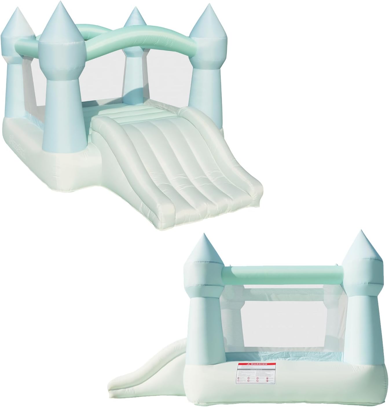 Pastel Bounce House with Slide - مراجعة Kids Outdoor Play وسعره