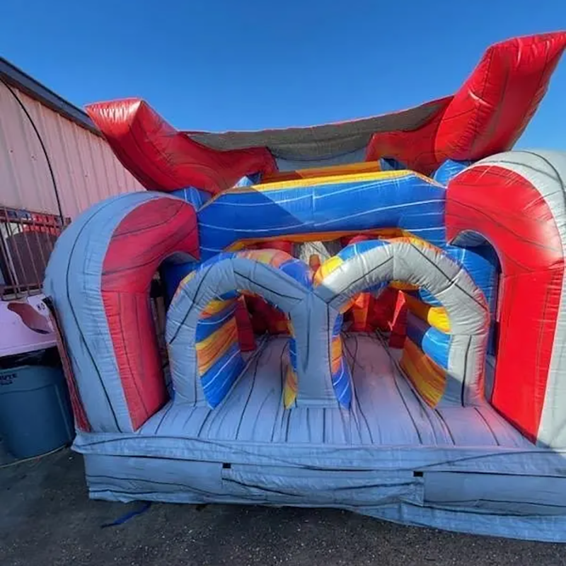 Inflatable Obstacle Course Com - مراجعة Kids Outdoor Obstacle Course Equipment وسعره