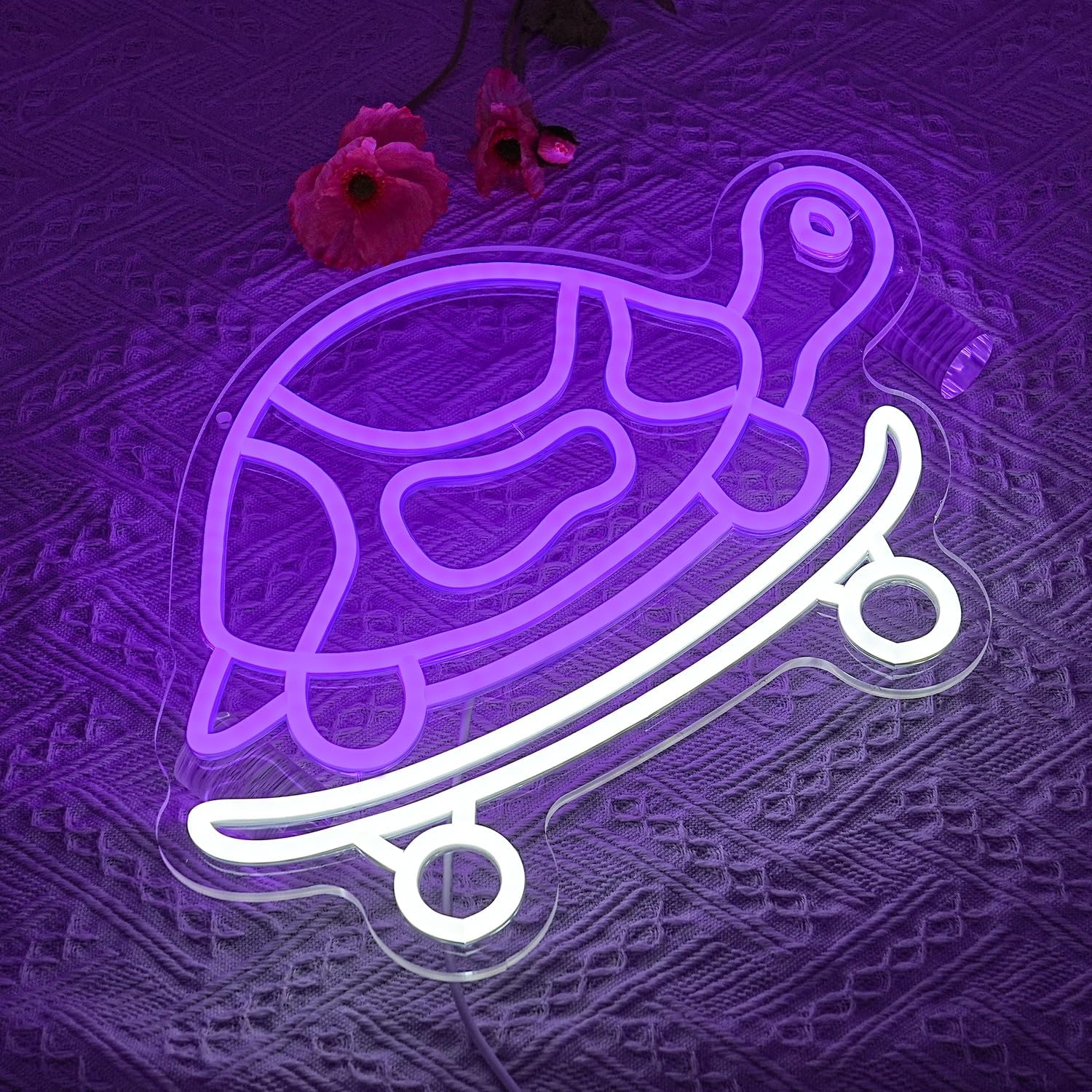 Turtle Neon Sign USB Powered L - مراجعة Kids Outdoor Zoo وسعره