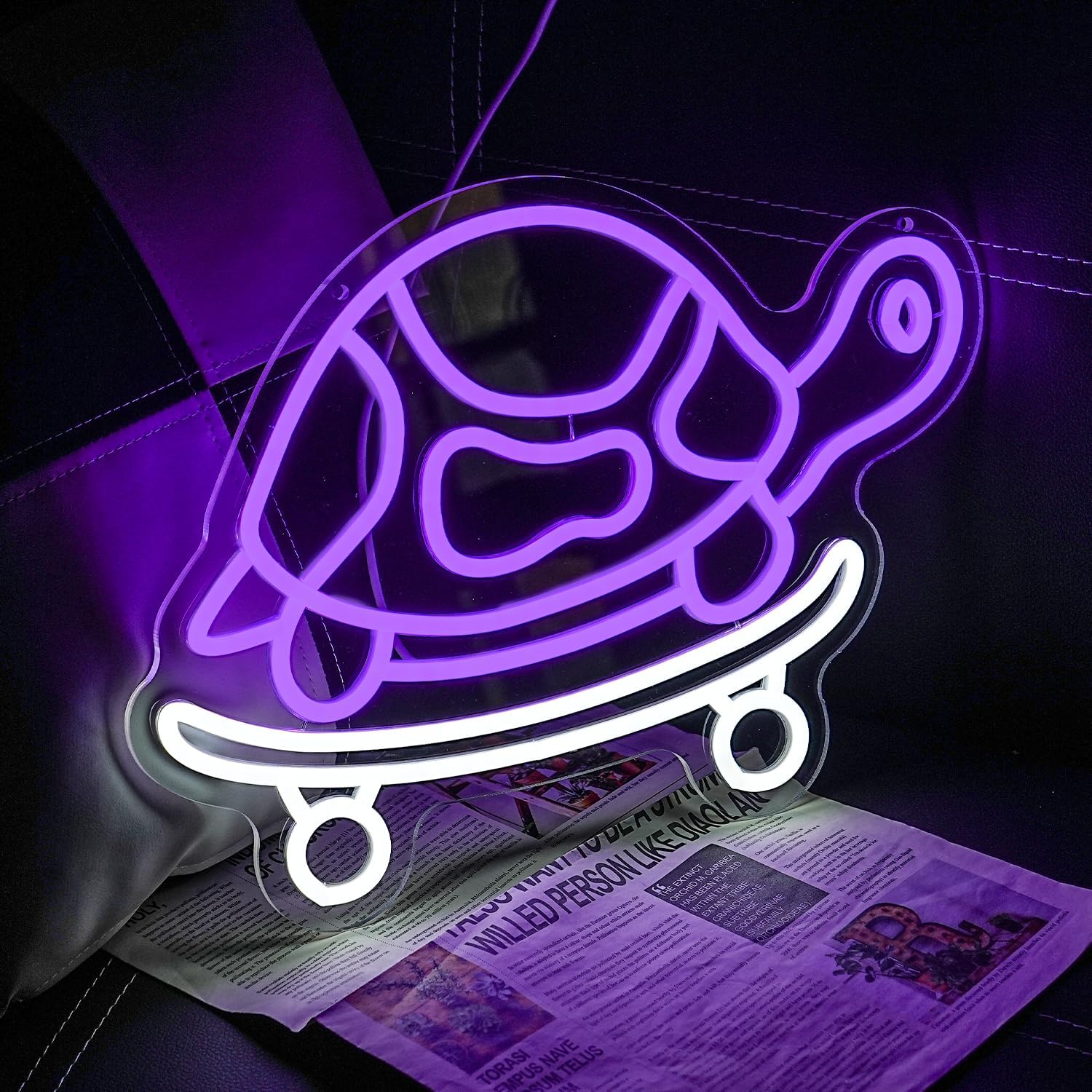 Turtle Neon Sign USB Powered L - مراجعة Kids Outdoor Zoo وسعره