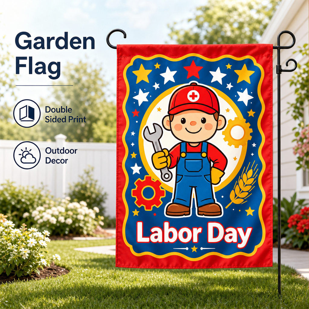 Labor Day Garden Flag Cute Car - مراجعة Kids Outdoor Gear وسعره