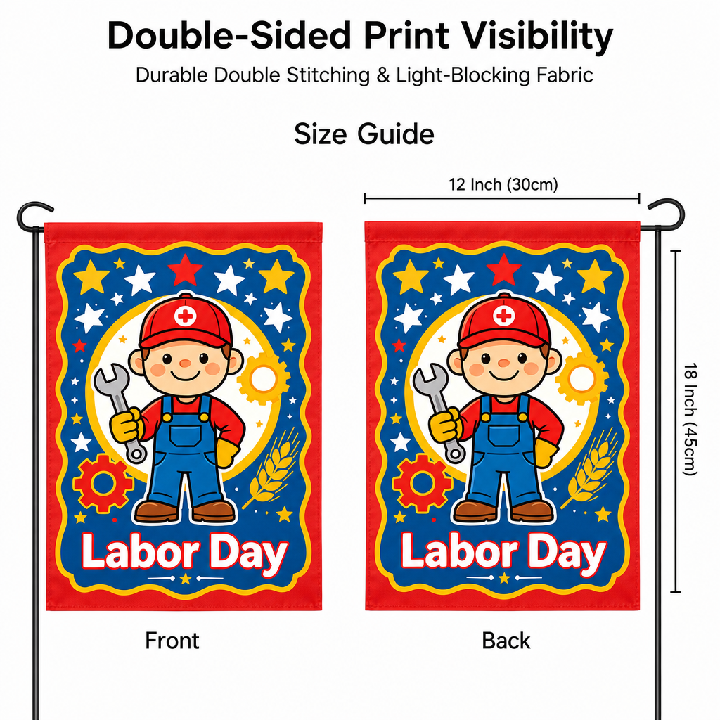 Labor Day Garden Flag Cute Car - مراجعة Kids Outdoor Gear وسعره