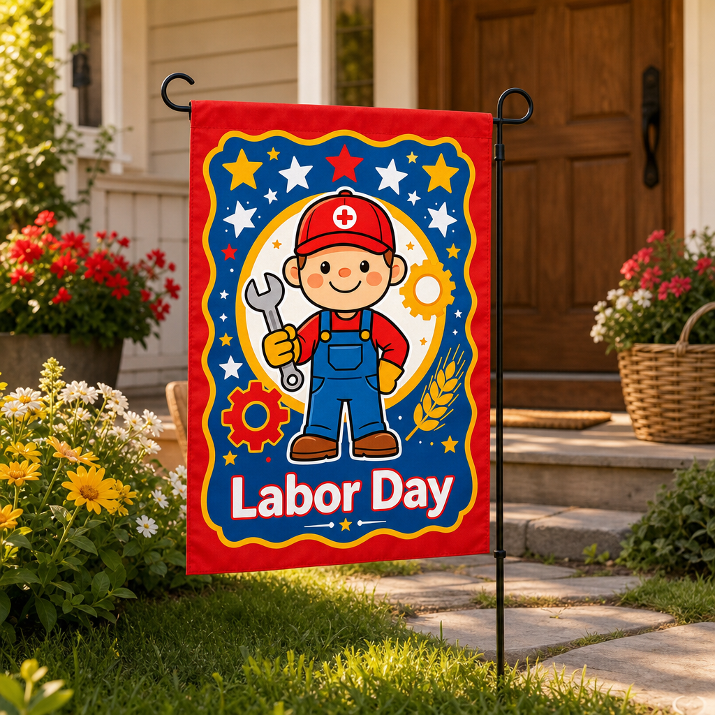 Labor Day Garden Flag Cute Car - مراجعة Kids Outdoor Gear وسعره
