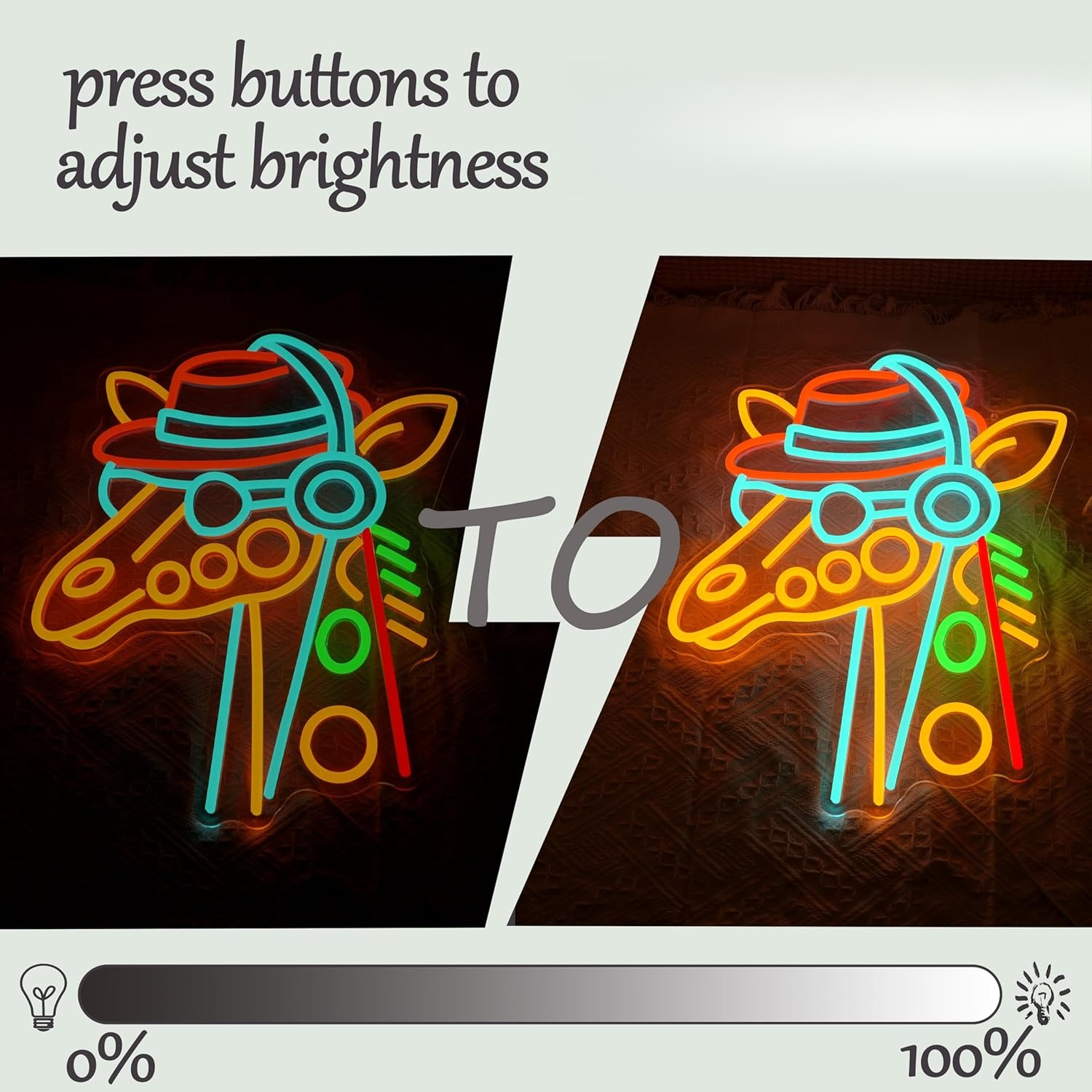 Led Light Sign Giraffe Headset - مراجعة Kids Outdoor Zoo وسعره