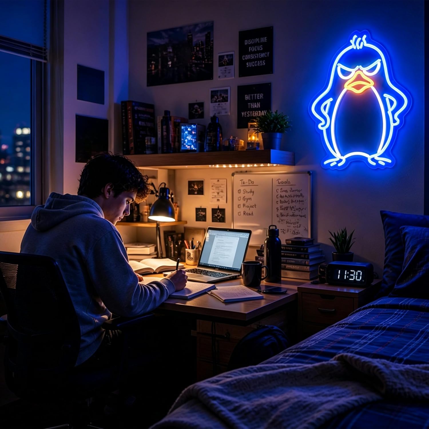 Penguin Neon Sign USB Powered  - مراجعة Kids Outdoor Zoo وسعره