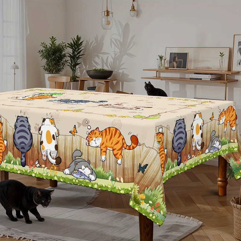 VIKAMA Beige Cartoon Cat Table - مراجعة Kids Outdoor Dining Table وسعره
