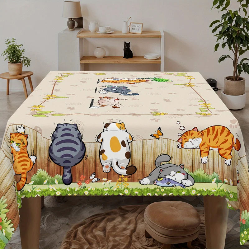 VIKAMA Beige Cartoon Cat Table - مراجعة Kids Outdoor Dining Table وسعره