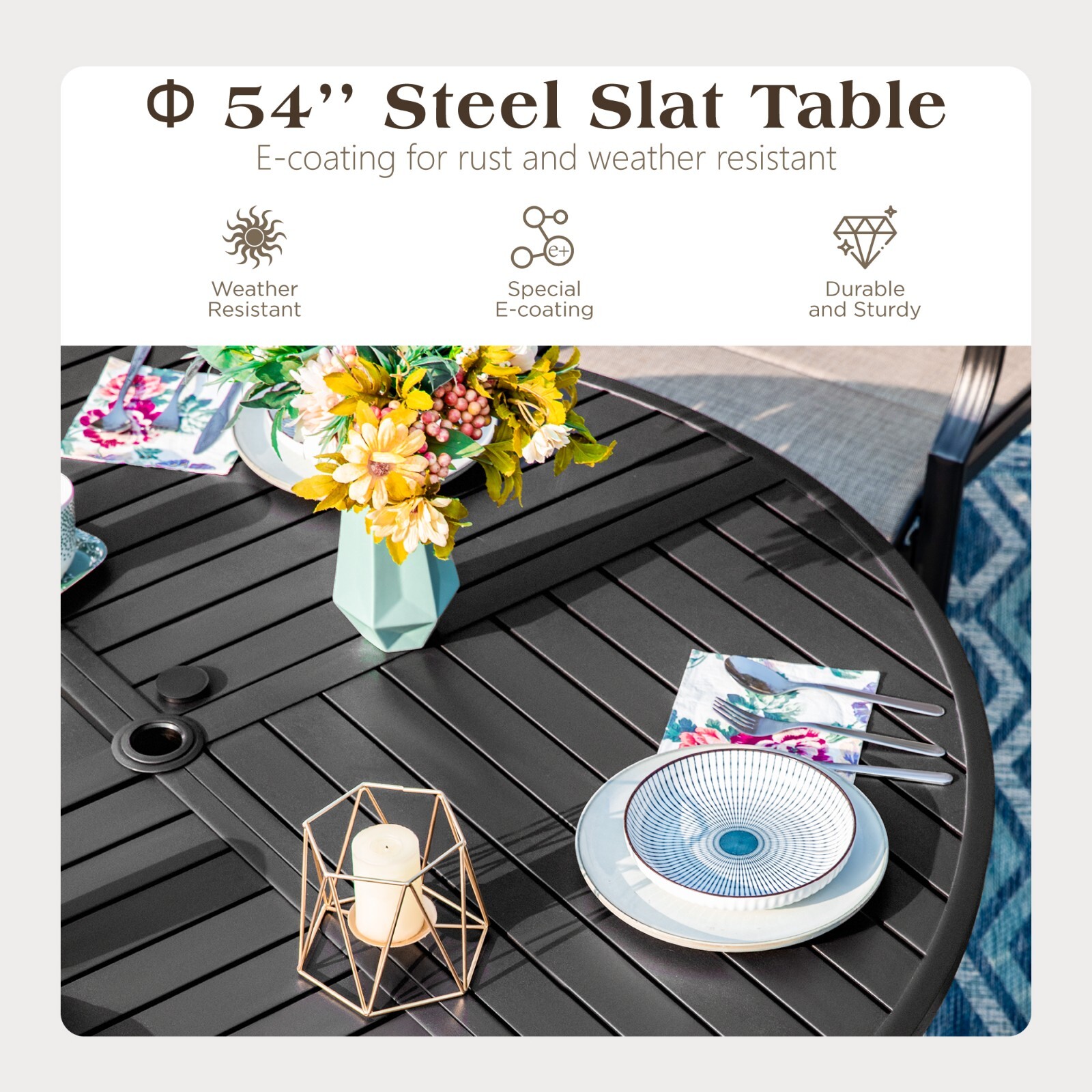 7Piece Patio Dining Set with U - مراجعة Kids Outdoor Dining Table وسعره