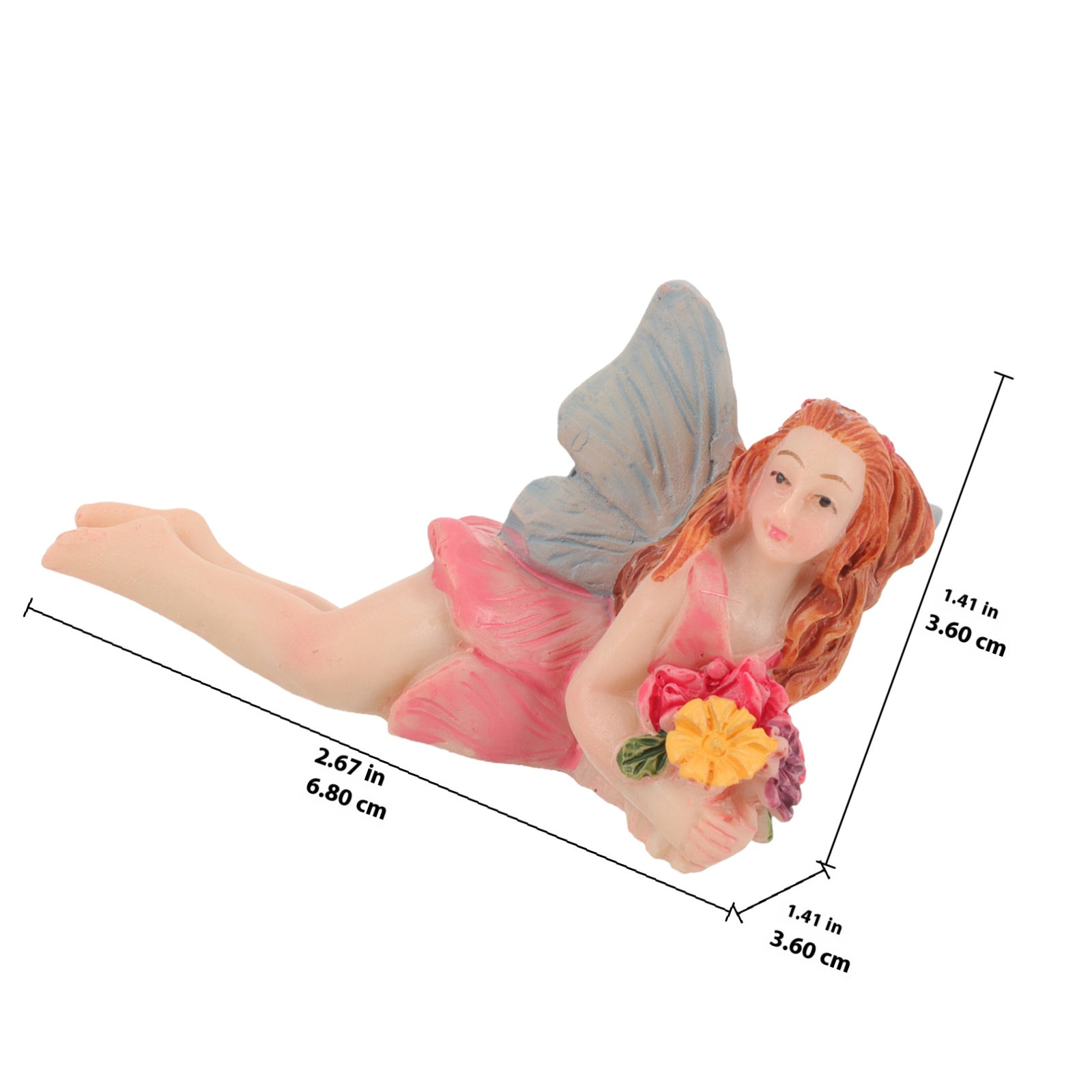 1Set Resin Flower Fairy and Si - مراجعة Kids Outdoor Fairy Garden وسعره