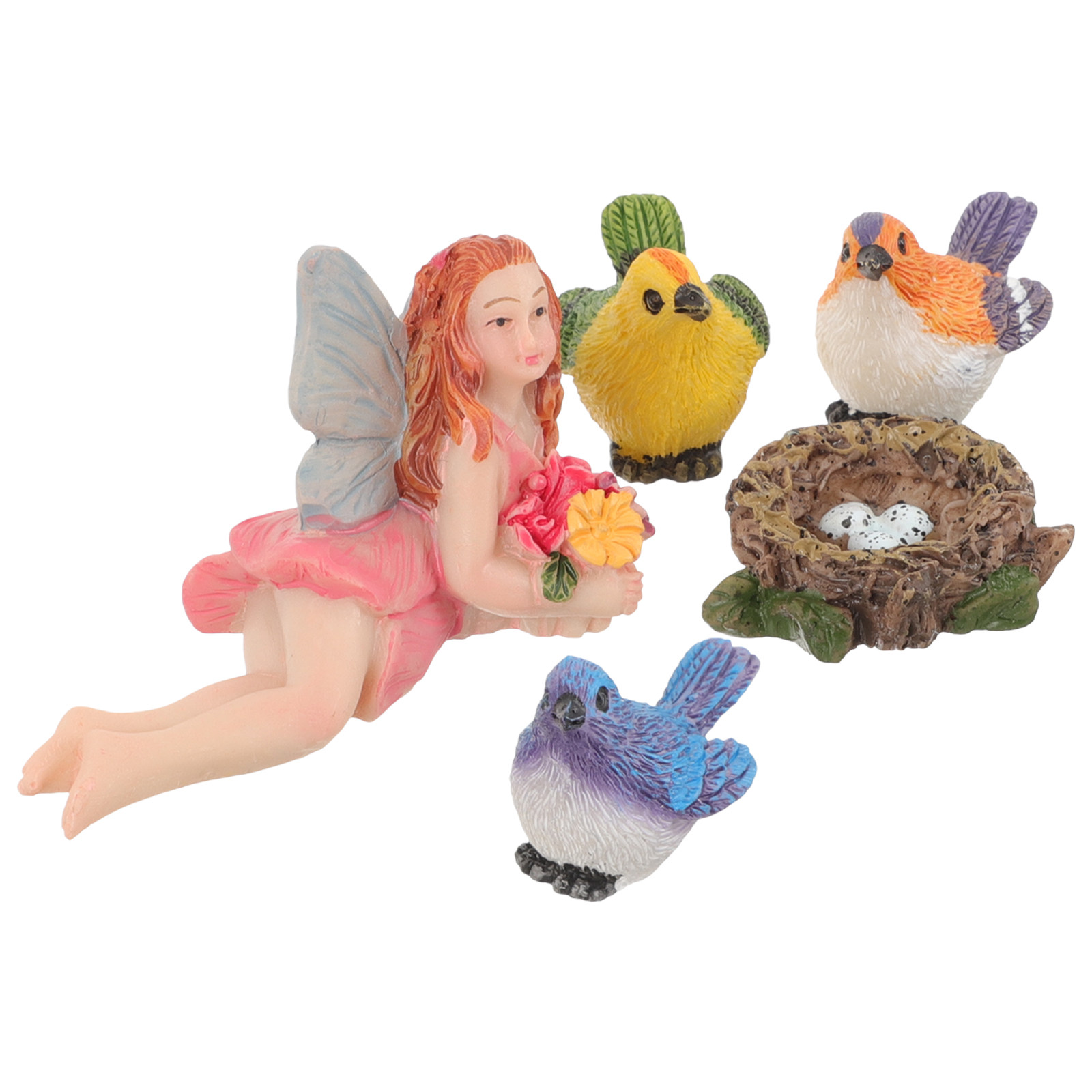 1Set Resin Flower Fairy and Si - مراجعة Kids Outdoor Fairy Garden وسعره