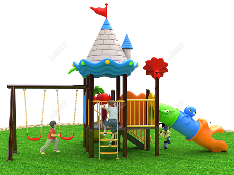 Children Playground Slide with - مراجعة Kids Outdoor Swing And Slide وسعره