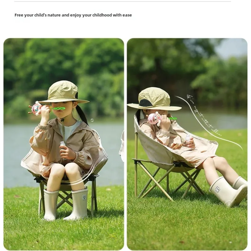 Mini Portable Folding Moon Cha - مراجعة Kids Outdoor Bean Bag Chair وسعره