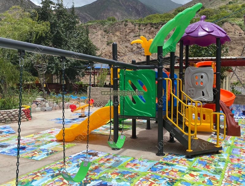 LLDPE Multi-Functional Kids Sl - مراجعة Kids Outdoor Swing And Slide وسعره