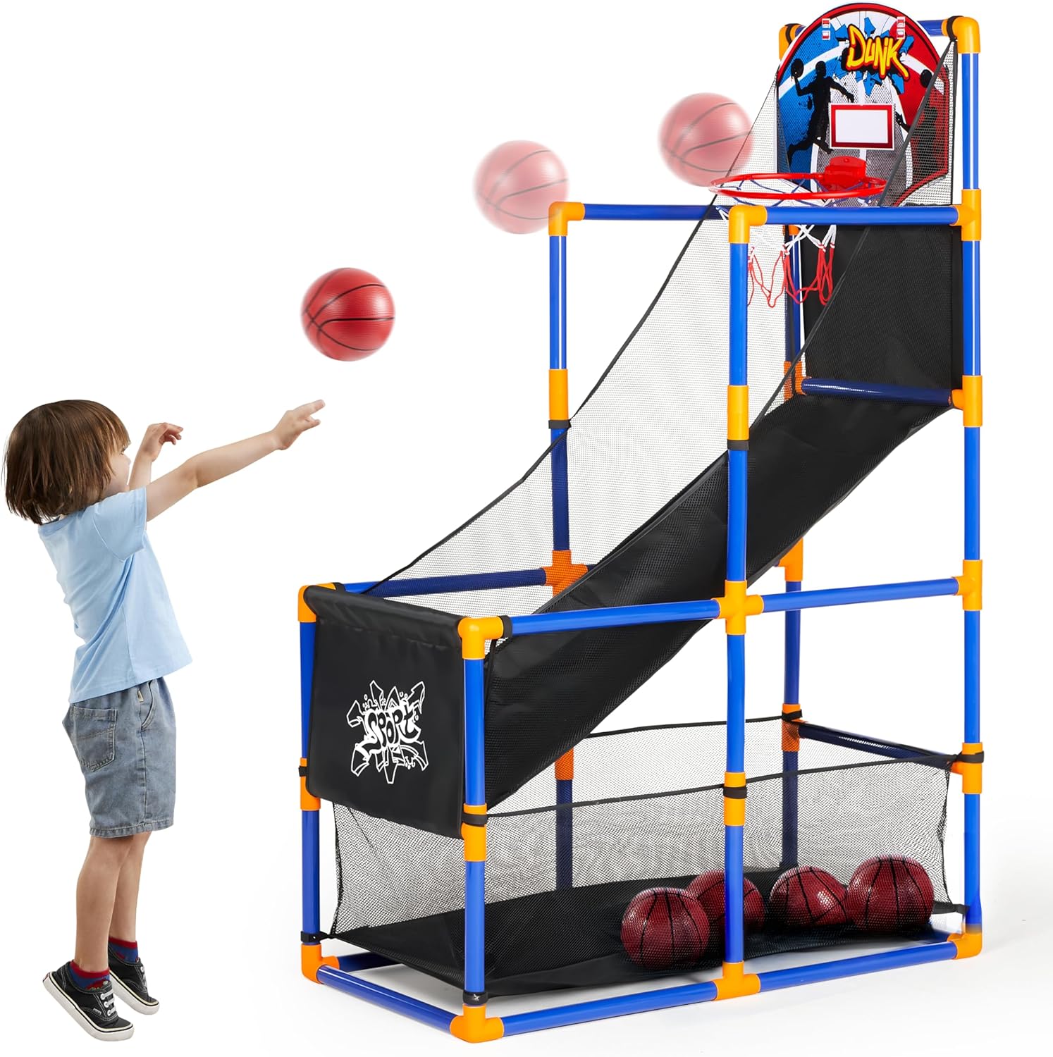 Arcade Basketball Game Set wit - مراجعة Kids Outdoor Set وسعره