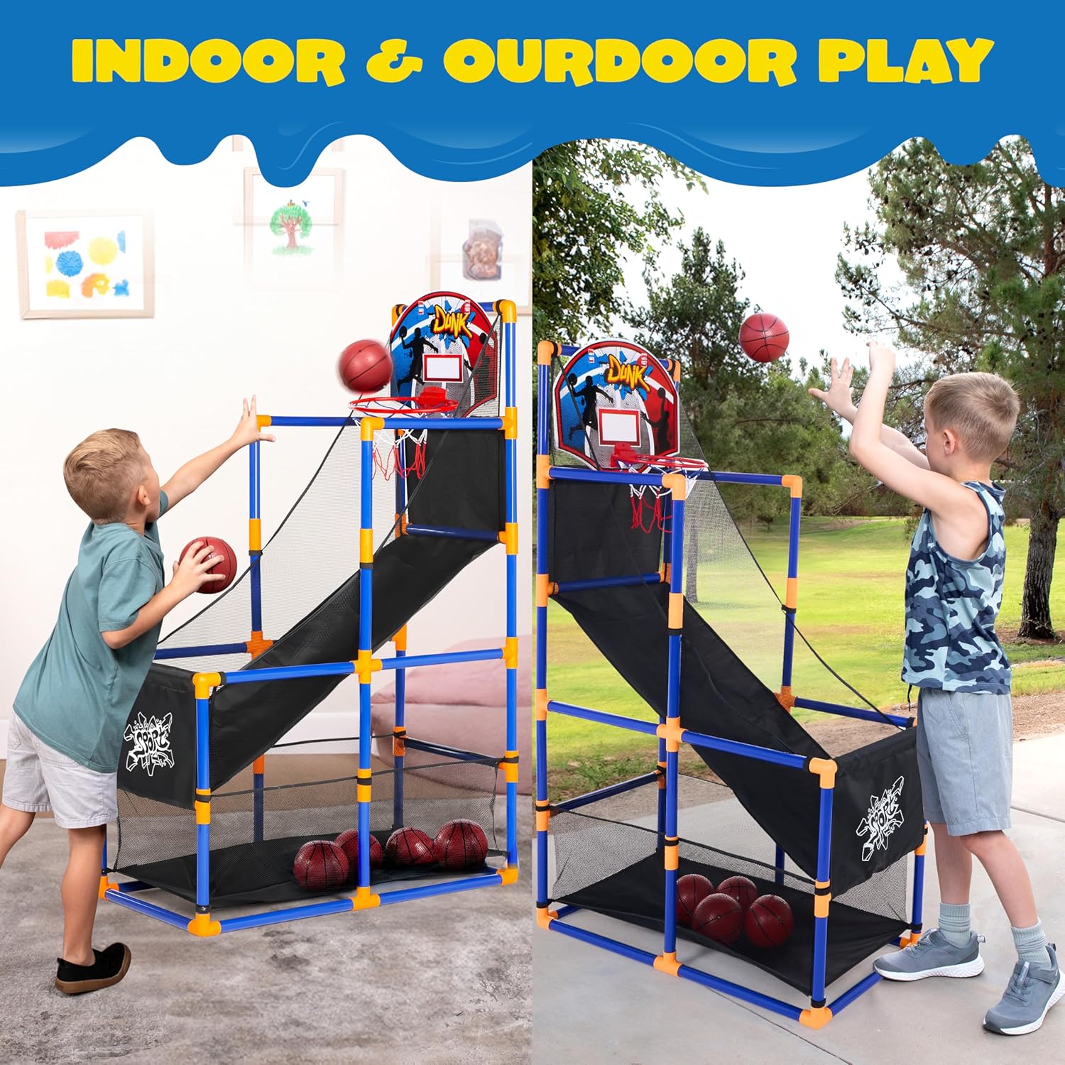 Arcade Basketball Game Set wit - مراجعة Kids Outdoor Set وسعره