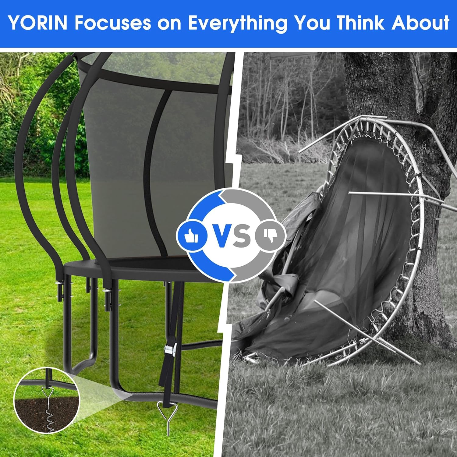 Large Outdoor Trampoline with  - مراجعة Kids Outdoor Set وسعره