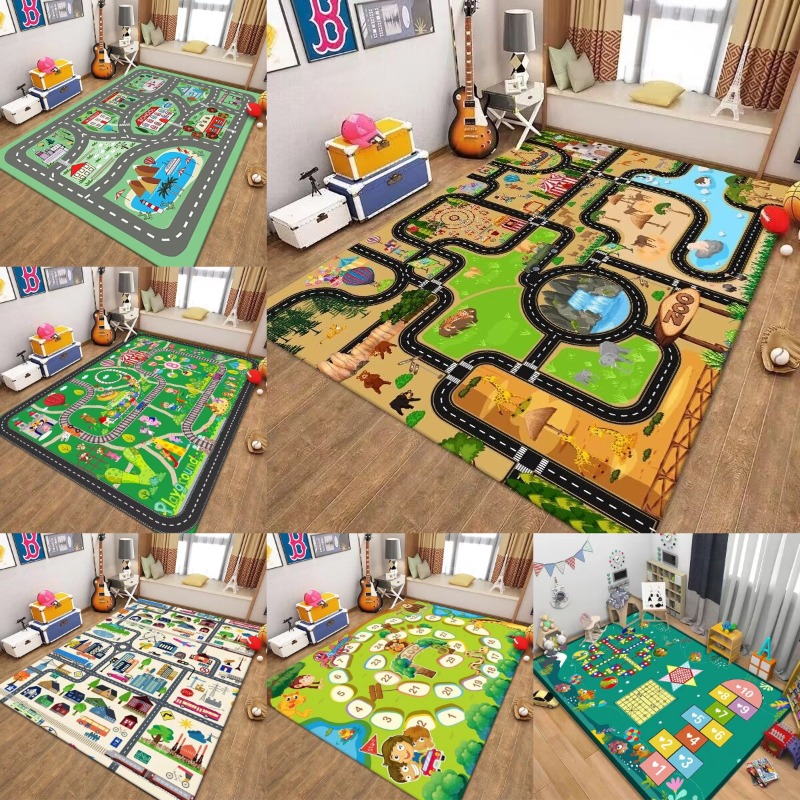 Kids Traffic Play Mat Road Map - مراجعة Kids Outdoor Zoo وسعره