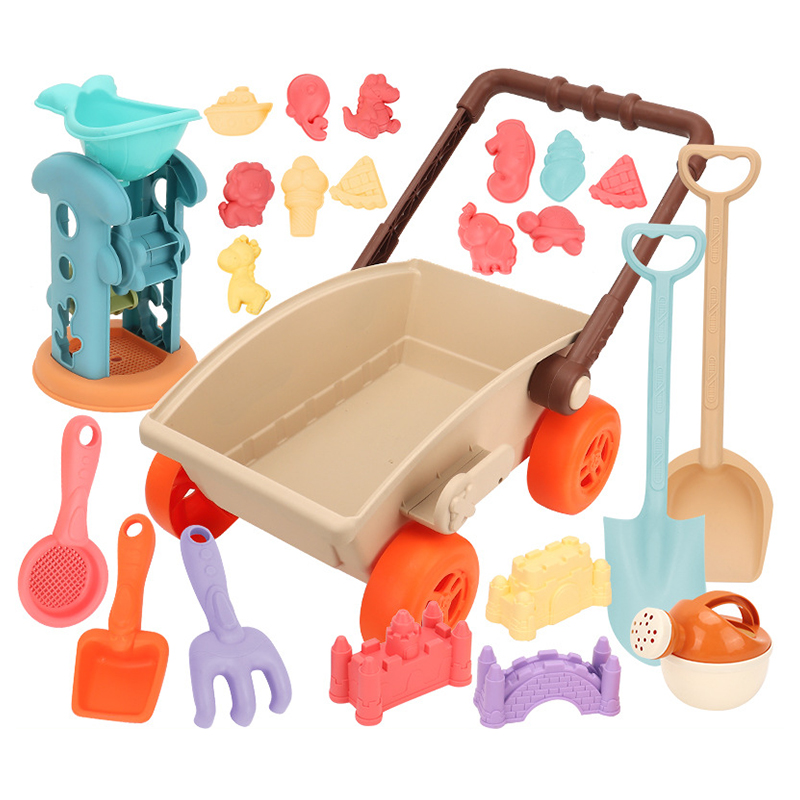 Kid Trolley Beach Play Toy San - مراجعة Kids Outdoor Water Play وسعره