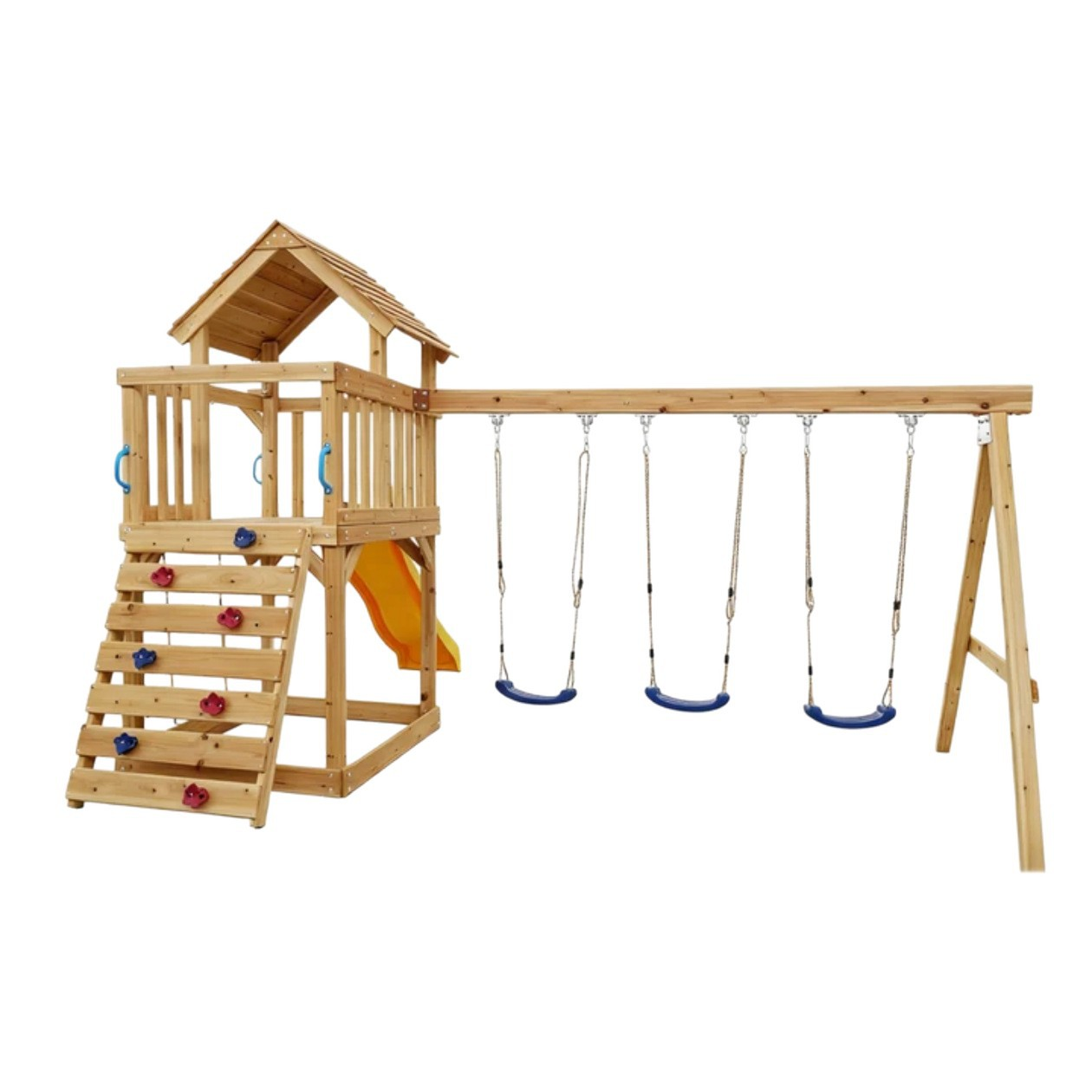 Children Swing Kids Wooden Gar - مراجعة Kids Outdoor Swing And Slide وسعره