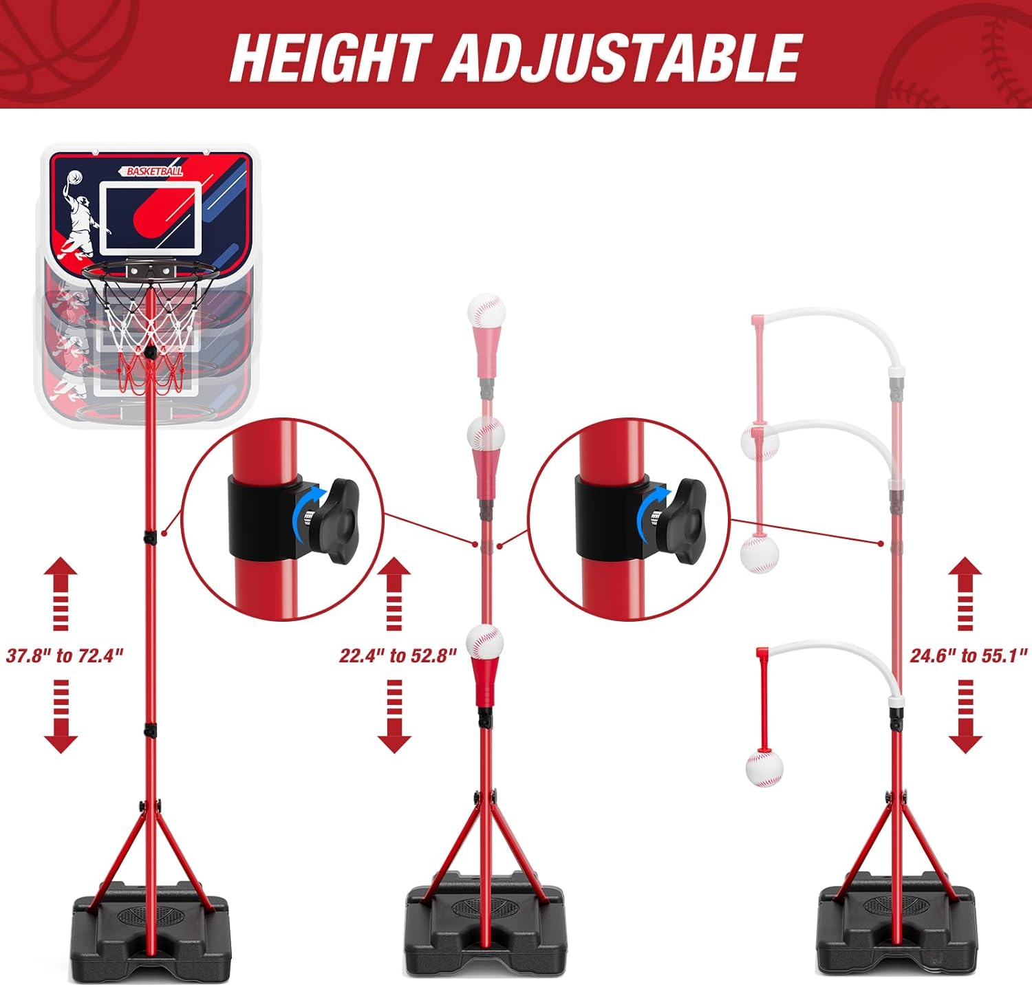 4-in-1 Kids Basketball Hoop &  - مراجعة Kids Outdoor Set وسعره