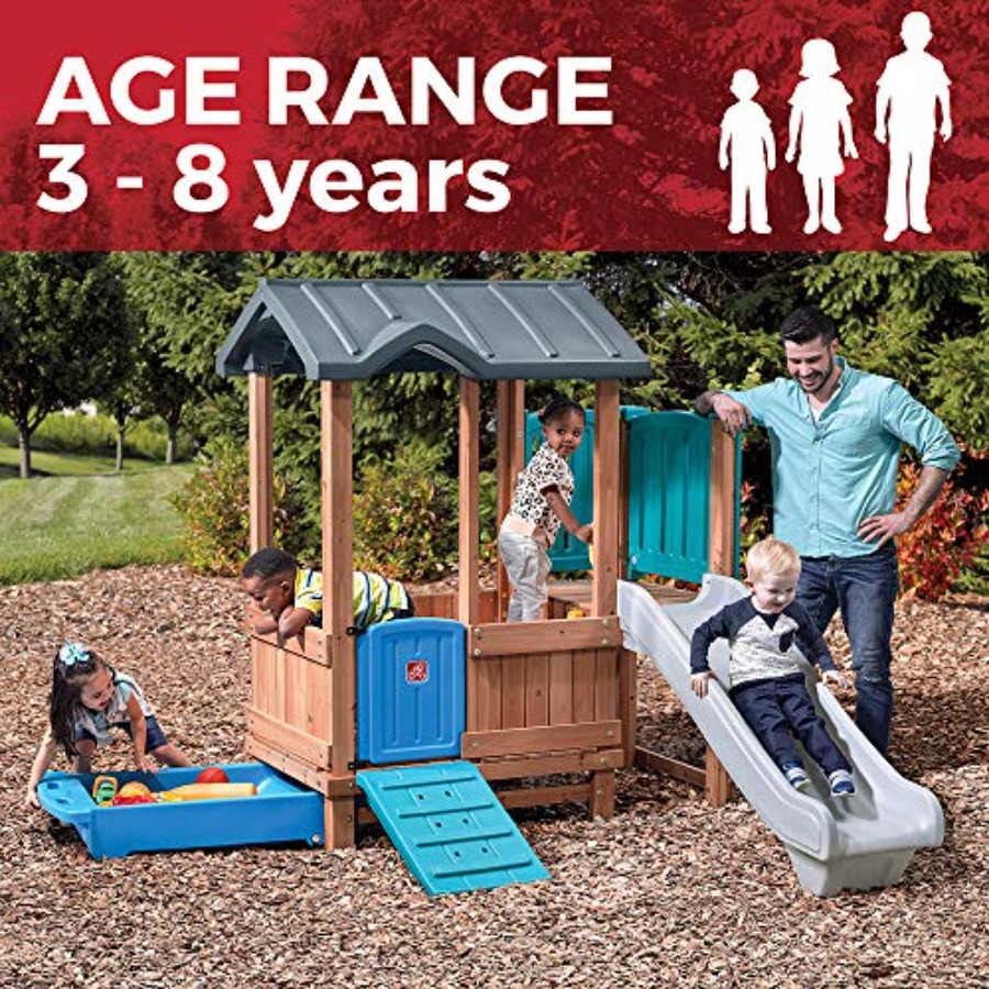 Woodland Adventure Playhouse & - مراجعة Kids Outdoor Swing And Slide وسعره