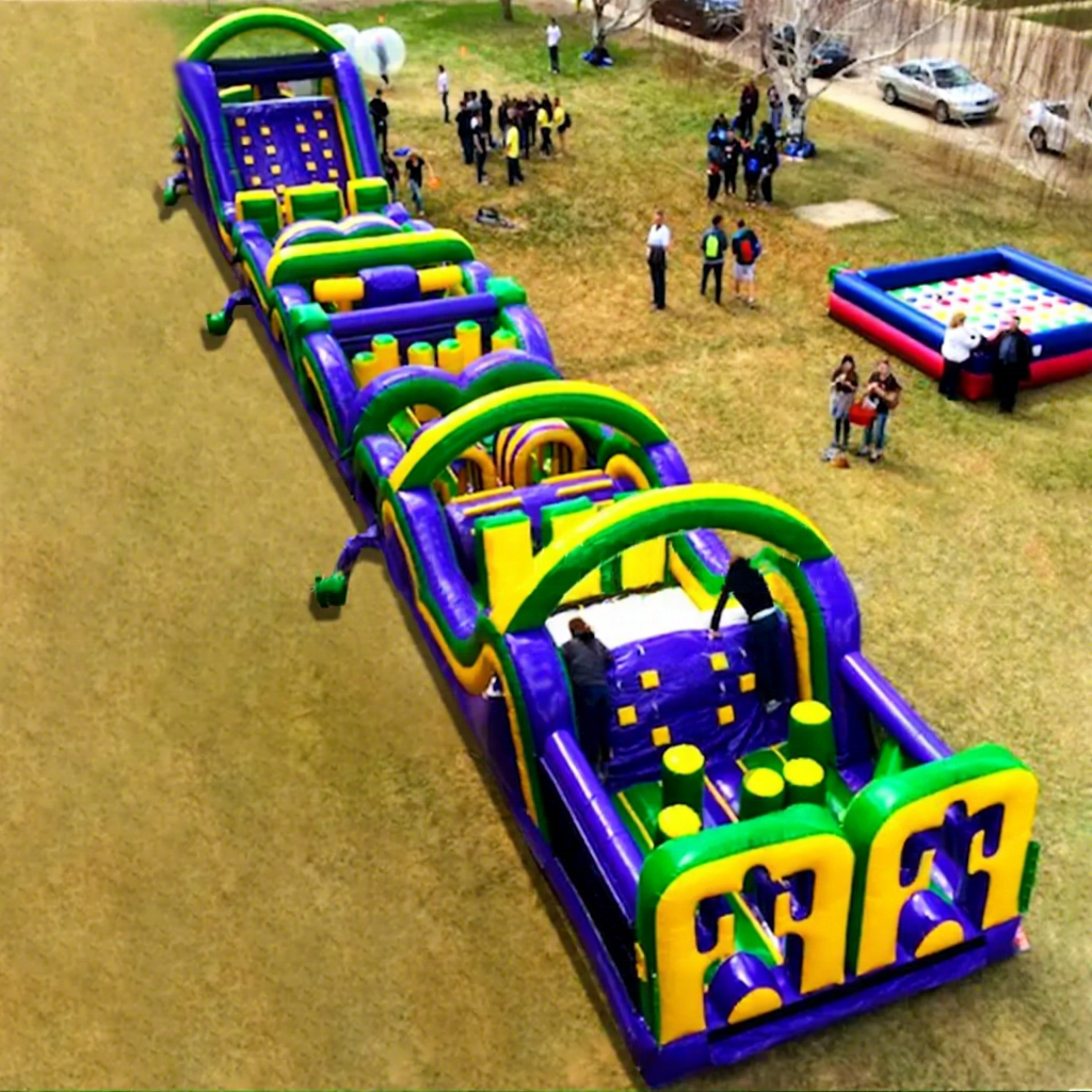 Outdoor Obstacle Course Bounce - مراجعة Kids Outdoor Obstacle Course Equipment وسعره
