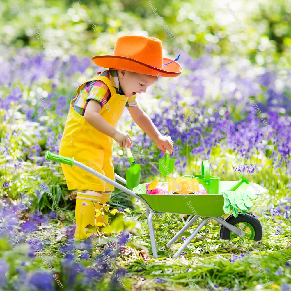 Kids Outdoor Wheelbarrow, Gree - مراجعة Kids Outdoor Set وسعره