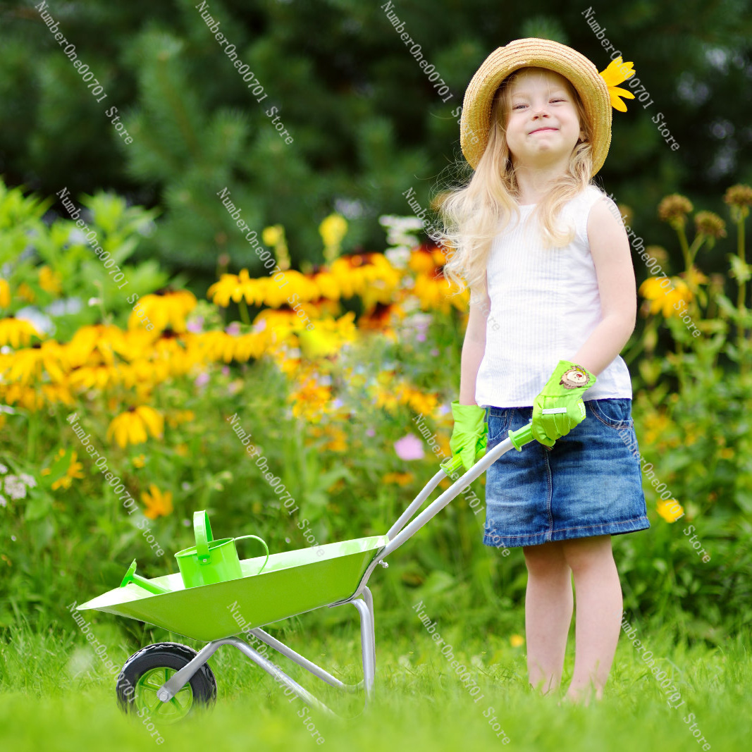 Kids Outdoor Wheelbarrow, Gree - مراجعة Kids Outdoor Set وسعره