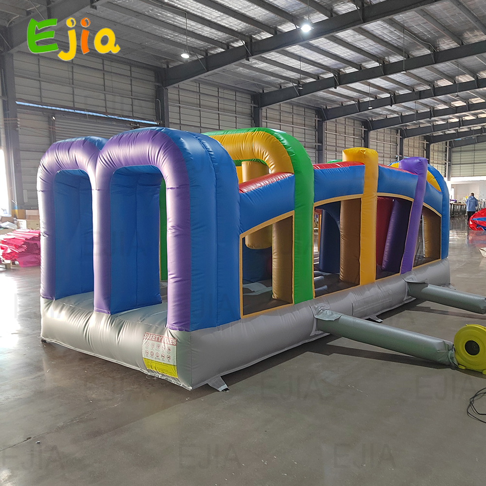 Commercial 19.5ft Inflatable O - مراجعة Kids Outdoor Obstacle Course Equipment وسعره