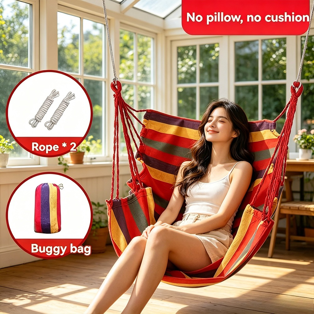 Hanging Chair Outdoor Hanging  - مراجعة Kids Outdoor Hammock Swing وسعره