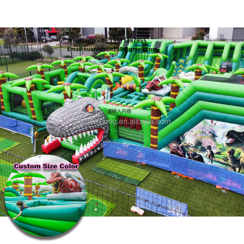 Adventure Inflatable Park Larg - مراجعة Kids Outdoor Adventure Park وسعره